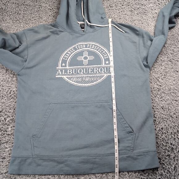 Albuquerque New Mexico Hoodie Adult Large Blue Destination Sweatshirt Pullover - Picture 4 of 6